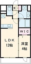 インパナトーレ 1LDKの間取図画像