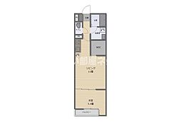 山川新築アパート(仮) 1LDKの間取図画像