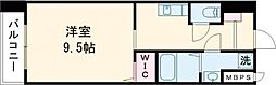 レクシア フラッツ桜町 1Kの間取図画像
