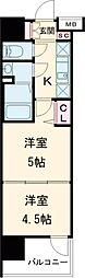 LUXENAKADOMA 2Kの間取図画像