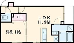 liberte3 1LDKの間取図画像