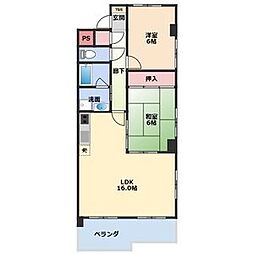 OS・SKYプリンスハイツ白壁北 3LDKの間取図画像