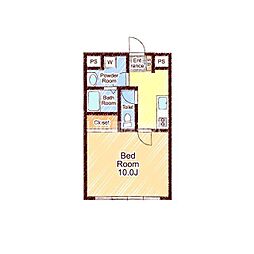 Re-Rooms高城駅前 1Kの間取図画像