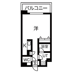 アーバンポイント高崎 ワンルームの間取図画像