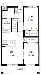 Lesage小池原 2LDKの間取図画像