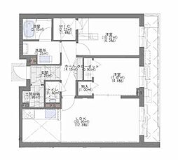 Grand Residence 2LDKの間取図画像