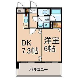 こうしょう庵 3階1DKの間取り