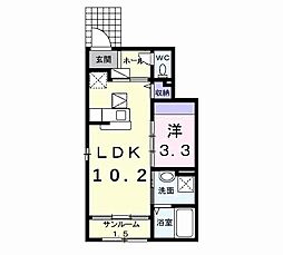 ハイムシャルマン 1LDKの間取図画像