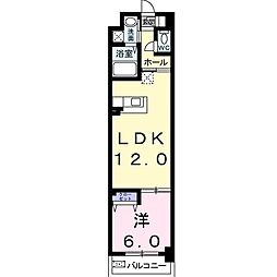 ヴィラージュ経堂 1LDKの間取図画像