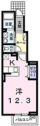 ストリームパル ワンルームの間取図画像
