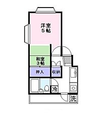 JR東海道・山陽本線 彦根駅 徒歩11分の賃貸マンション 1階1Kの間取り