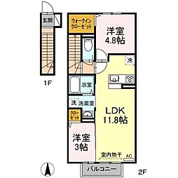 間取図画像 2LDK
