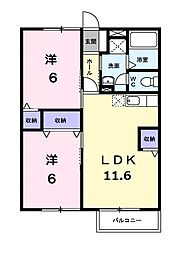 間取図画像 2LDK