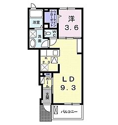サニーサイドパーク5 1LDKの間取図画像