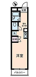 宮崎ビル ワンルームの間取図画像