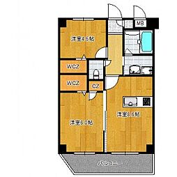 Kierra-Saari 2LDKの間取図画像