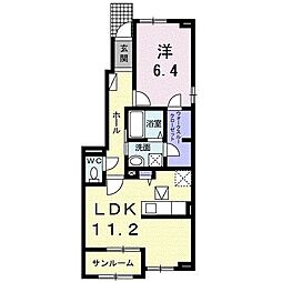 間取図画像 1LDK