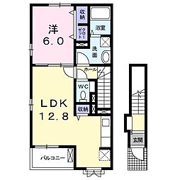 ソラーレ 1LDKの間取図画像