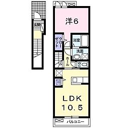 ワーズ・ワース3 1LDKの間取図画像