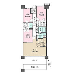 ザ・パークハウスオイコス鎌倉大船 3LDKの間取図画像
