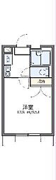 レオパレスゴールドレジデンスビューフレア 1Kの間取図画像