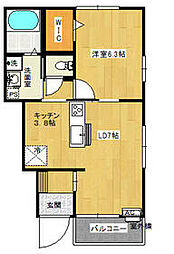 間取図画像 1LDK