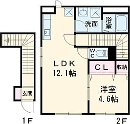 間取図画像 1LDK