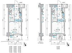 メインステージ川口WEST 1Kの間取図画像