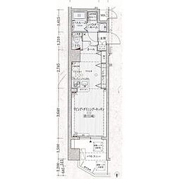 京都市営烏丸線 九条駅 徒歩4分の賃貸マンション 9階1LDKの間取り
