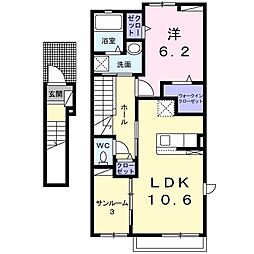間取図画像 1LDK