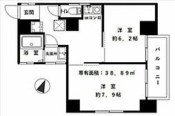高橋ビル 5階2Kの間取り
