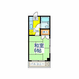 サンハイツ 1Kの間取図画像