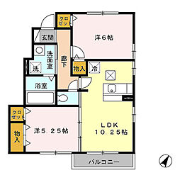 間取図画像 2LDK