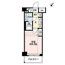 プレール・ドゥーク志村坂上2 1Kの間取図画像