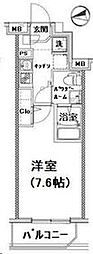 XEBEC西蒲田 1Kの間取図画像