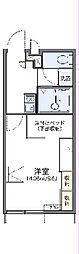 プロヴァンス日永 1Kの間取図画像