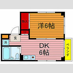 間取図画像 1DK
