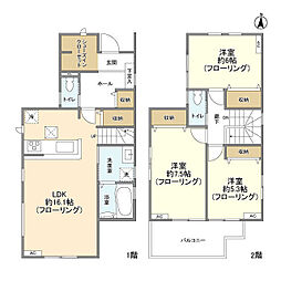 Kolet河辺#03 1階3LDKの間取り