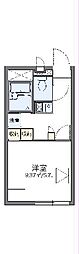レオパレスハマヤ 1Kの間取図画像