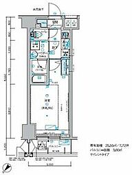 東京メトロ有楽町線 小竹向原駅 徒歩7分の賃貸マンション 6階1Kの間取り