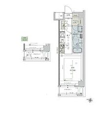都営三田線 志村坂上駅 徒歩10分の賃貸マンション 5階1Kの間取り