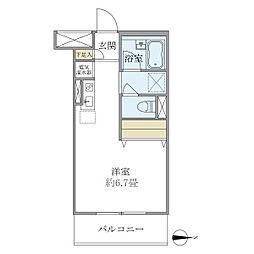 東京メトロ南北線 麻布十番駅 徒歩10分の賃貸マンション 3階ワンルームの間取り