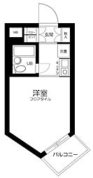 コンドミニアム・メイ大倉山 ワンルームの間取図画像
