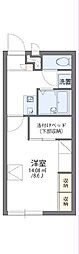 レオパレス海誠 1階1Kの間取り
