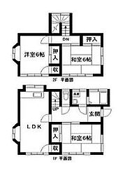 ファミーユ眞下 1階3LDKの間取り