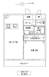 ラ・フォーレ 3階1LDKの間取り