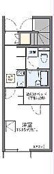 レオネクストｍａｎａ 1階1Kの間取り