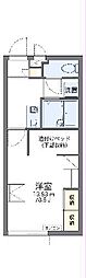 レオパレス宇茂佐 1Kの間取図画像