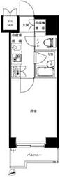 ルーブル北新宿 1Kの間取図画像