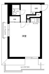 東京メトロ丸ノ内線 方南町駅 徒歩3分の賃貸マンション 4階ワンルームの間取り